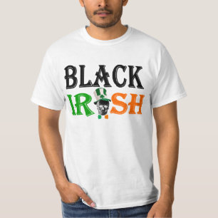 Svart irländsk irländsk st patrick's day t shirt