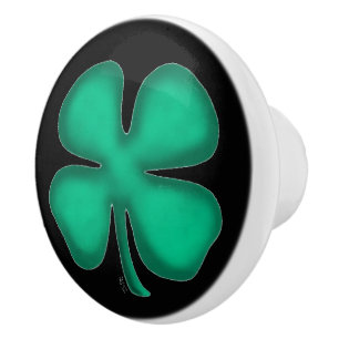 Svart irländsk keramisk knopp