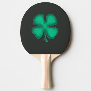 Svart irländsk pingpongpaddla pingisracket