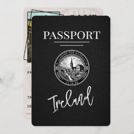 Svart irländskt pass, spara datum spara datumet