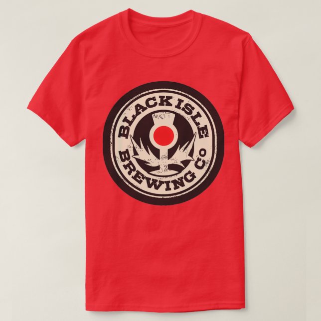 Svart isle-bryggande Merch T Shirt (Design framsida)