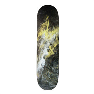 Svart isSkateboard Mini Skateboard Bräda 18,7 Cm