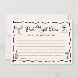 Svart italienskt Möhippa - nattkort Inbjudningar