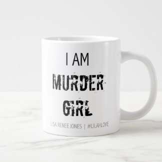 Svart 'Jag är Murder Girl' Jumbo Mugg - Lilah Kärl