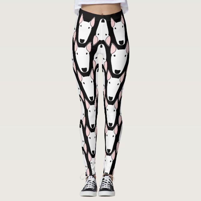 Svart jättebra trafikkaosdamasker leggings (Framsida)