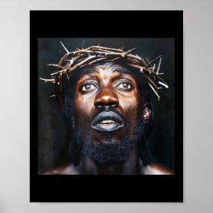Svart Jesus, kristendomen, kyrkan, Kristus, Jesus Poster