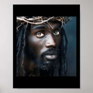 Svart Jesus, kristendomen, kyrkan, Kristus, Jesus Poster