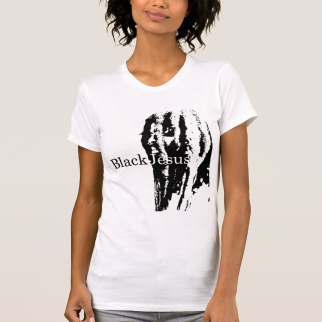 Svart Jesus Tee (Framsida)