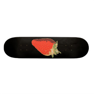 Svart jordgubbeSkateboard Mini Skateboard Bräda 18,5 Cm