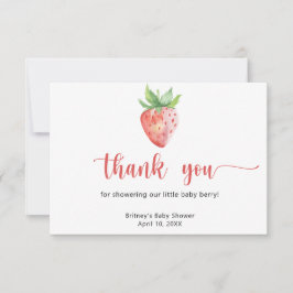 Svart jordgubbsbär - tack kort