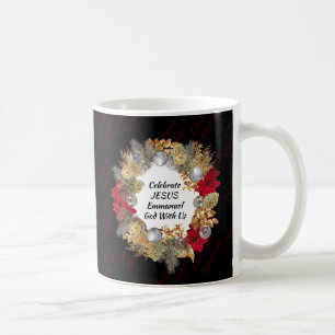 Svart jul-andedräkt JESUS Monogram Kaffemugg