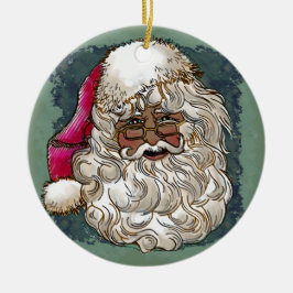 Svart jul Santa-ornament Julgransprydnad Keramik