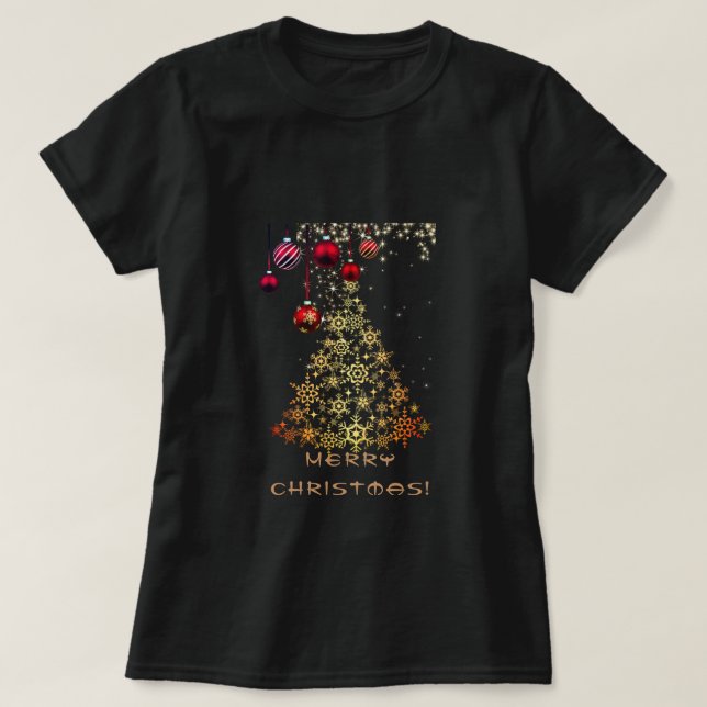 Svart jul T-Shirt (Design framsida)