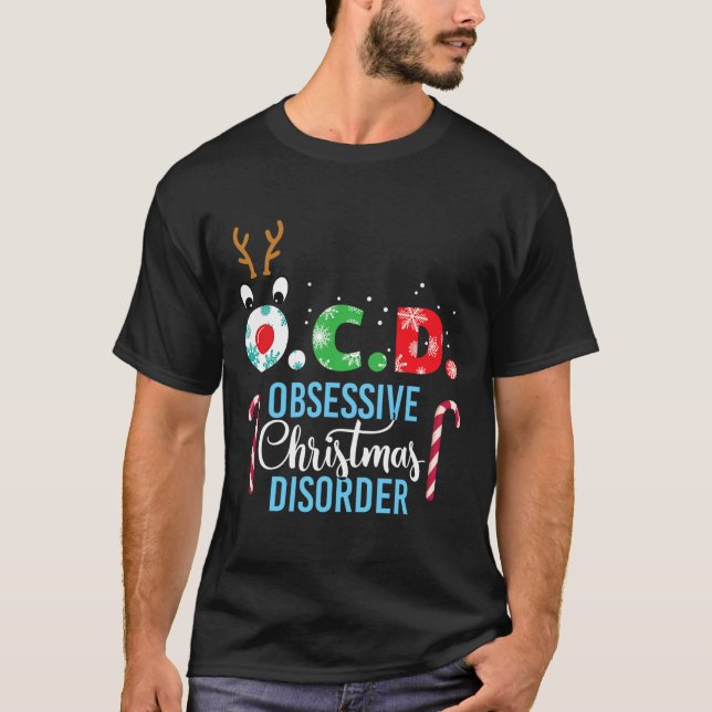 Svårt julfel! Reindeer Antlers Gif T Shirt (Framsida)