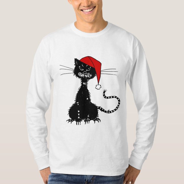 Svart julkatt tröja (Framsida)