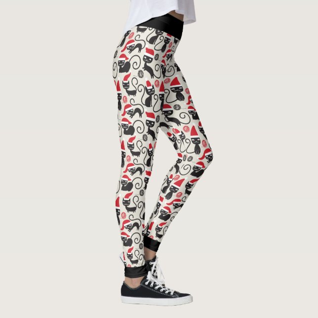 Svart julklapp leggings (Höger)