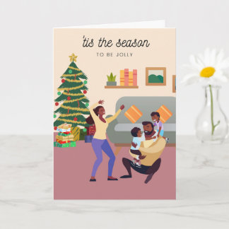 Svart julkort i familjen 006 kort