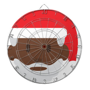 svart jultomten emoji darttavla
