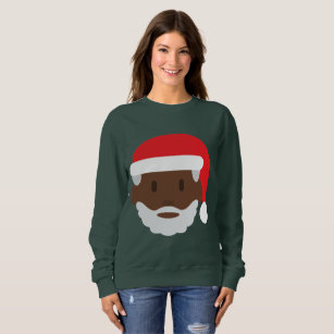 svart jultomten emoji julafton livmoder svettskjor tröja
