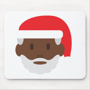 svart jultomten emoji musmatta