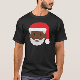 svart jultomten emoji t-shirt