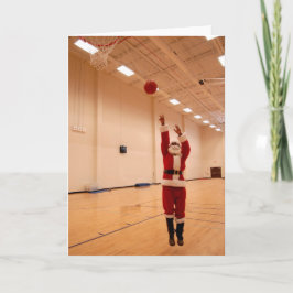 Svart Jultomten-kort Helgkort