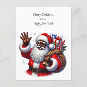 Svart jultomten och gifts-blocket helg vykort