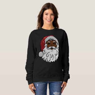 Svart jultomten-tröja tee