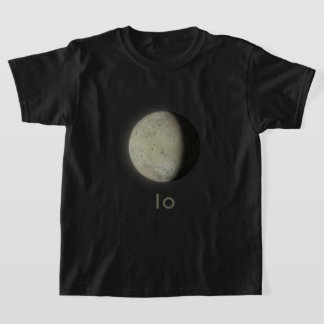 Svart Jupiter Måne Io T-Shirt