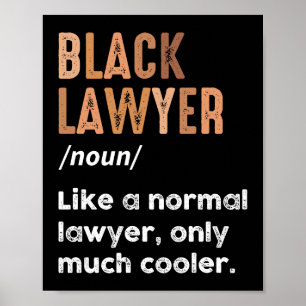 Svart Jurist Definition Afroamerikanska Advokater Poster