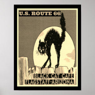 Svart kafékafét 66 poster