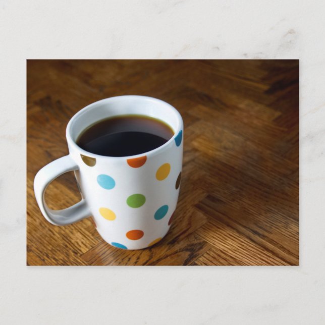 Svart kaffe 4 vykort (Framsida)
