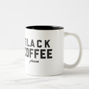 Svart kaffe behar Två-Tonad mugg