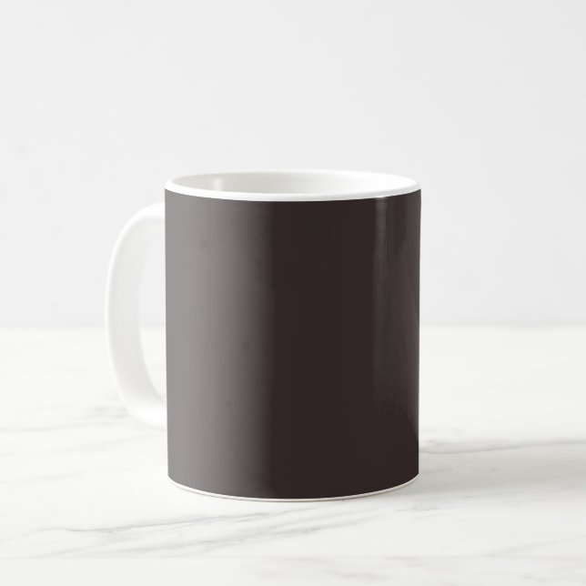 Svart kaffe (enfärgad) kaffemugg (Framsida vänster)