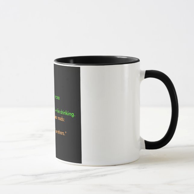 Svart kaffe mugg (Höger)