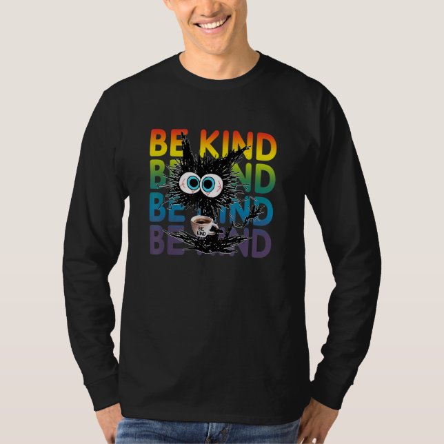 Svart kaffekaffe av typ t shirt (Framsida)