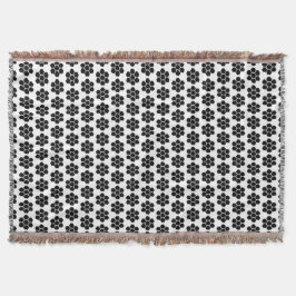 Svart kakel ornamentalt minimalistiskt modernt. filt