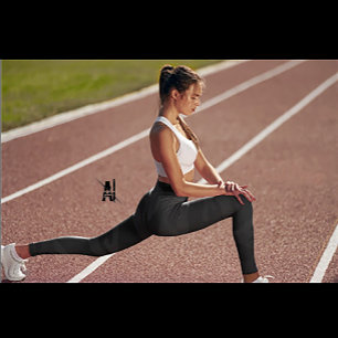 Svart kamouflage, design leggings