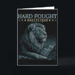 Svårt kämpat halleluja kristen bibelvers Jesus Kort<br><div class="desc">Svårt kämpat halleluja kristen bibelvers Jesus religiös</div>