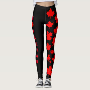 Svart kanadensisk strumpbyxor leggings