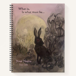 Svart kanin i Inle Spiral Sketchbook
