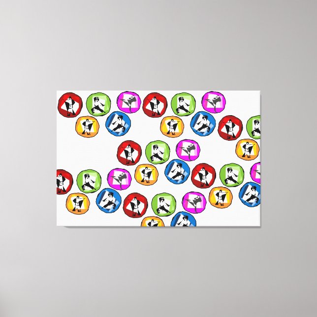 Svart kanvas karate martialkonst bälte (Framsida)