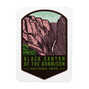 Svart kanyon i Gunnons nationalpark Magnet