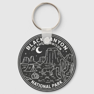 Svart kanyon i Gunnons nationalpark Nyckelring