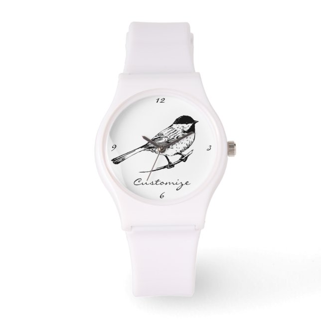 Svart-kapad Chickadee Thunder_Cove Armbandsur (Framsida)