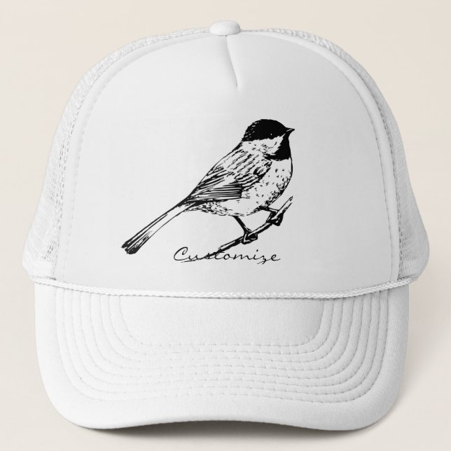 Svart-kapad Chickadee Thunder_Cove Keps (Framsida)