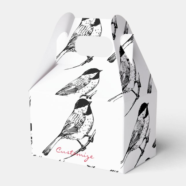 Svart-kapad Chickadee Thunder_Cove Presentaskar (Framsidan Sidan)