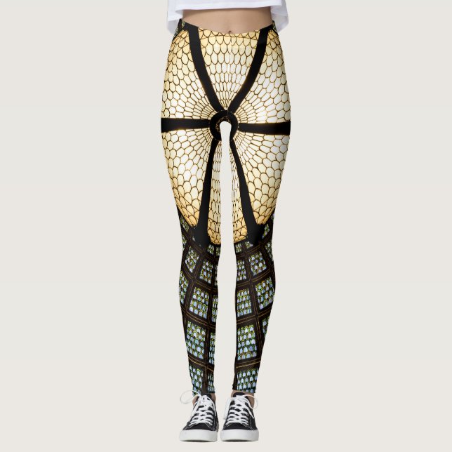 Svart kapsling leggings (Framsida)