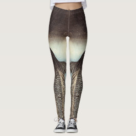 Svart karta leggings