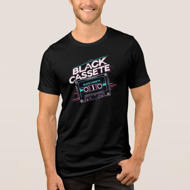 Svart kassett t shirt (Framsida)